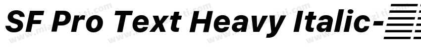 SF Pro Text Heavy Italic字体转换